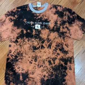 One of a kind Calvin Klein tie dye shirt